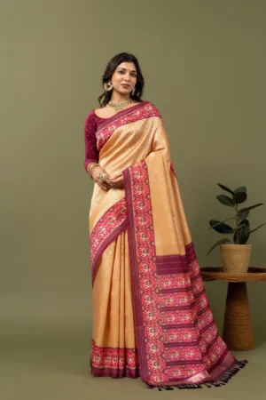 Pavitra Pink Patola Pallu Saree