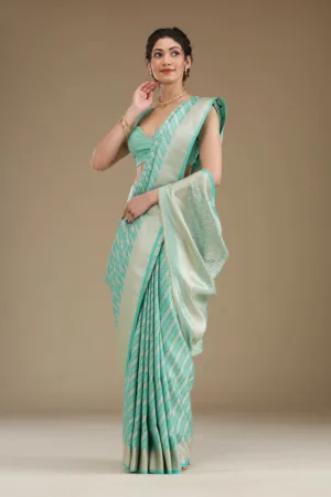 Blue Zariwork Silk Saree