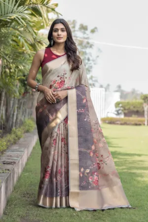 Saubhagya Ombre Phool Saree