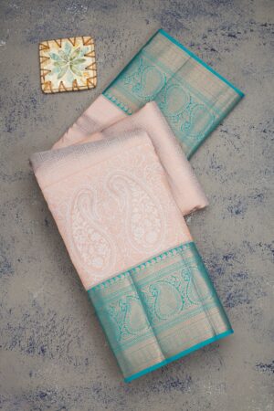 Light Grey Zariwork Pure Silk Saree