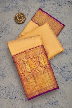 Purple Zariwork Pure Silk Saree