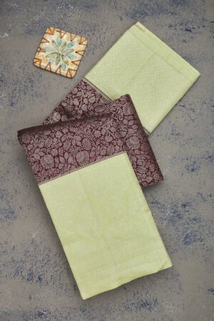 Wine Zariwork Pure Silk Saree
