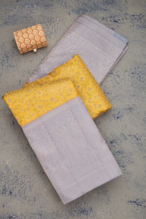 Yellow Zariwork Pure Silk Saree
