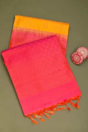 Yellow Zariwork Pure Silk Saree
