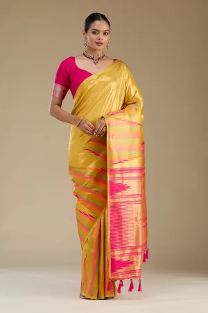 Gold Zariwork Art Silk Saree