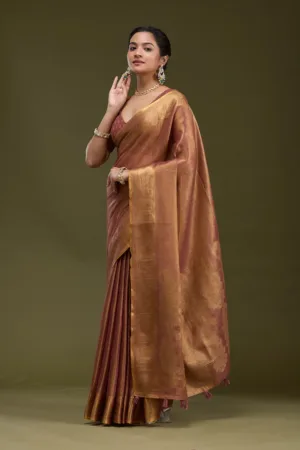 Mauve Printed Art Silk Saree